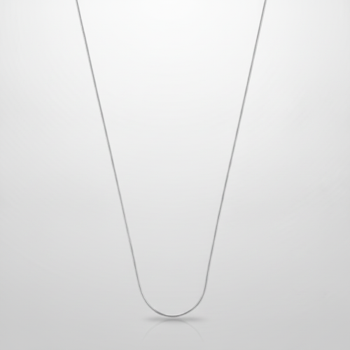 Men's Silver Snake Chain Necklace – Sleek & Minimalist