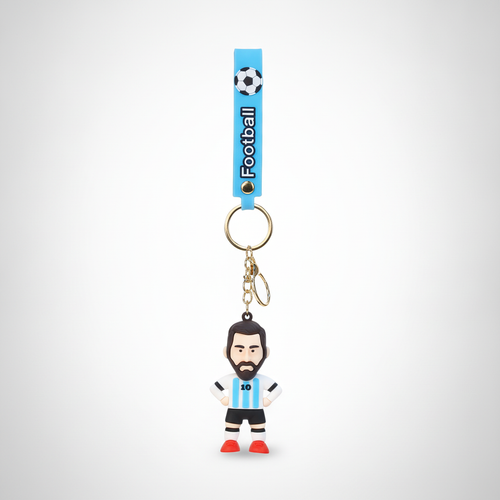 Messi #10 Argentina Football Keychain Figure