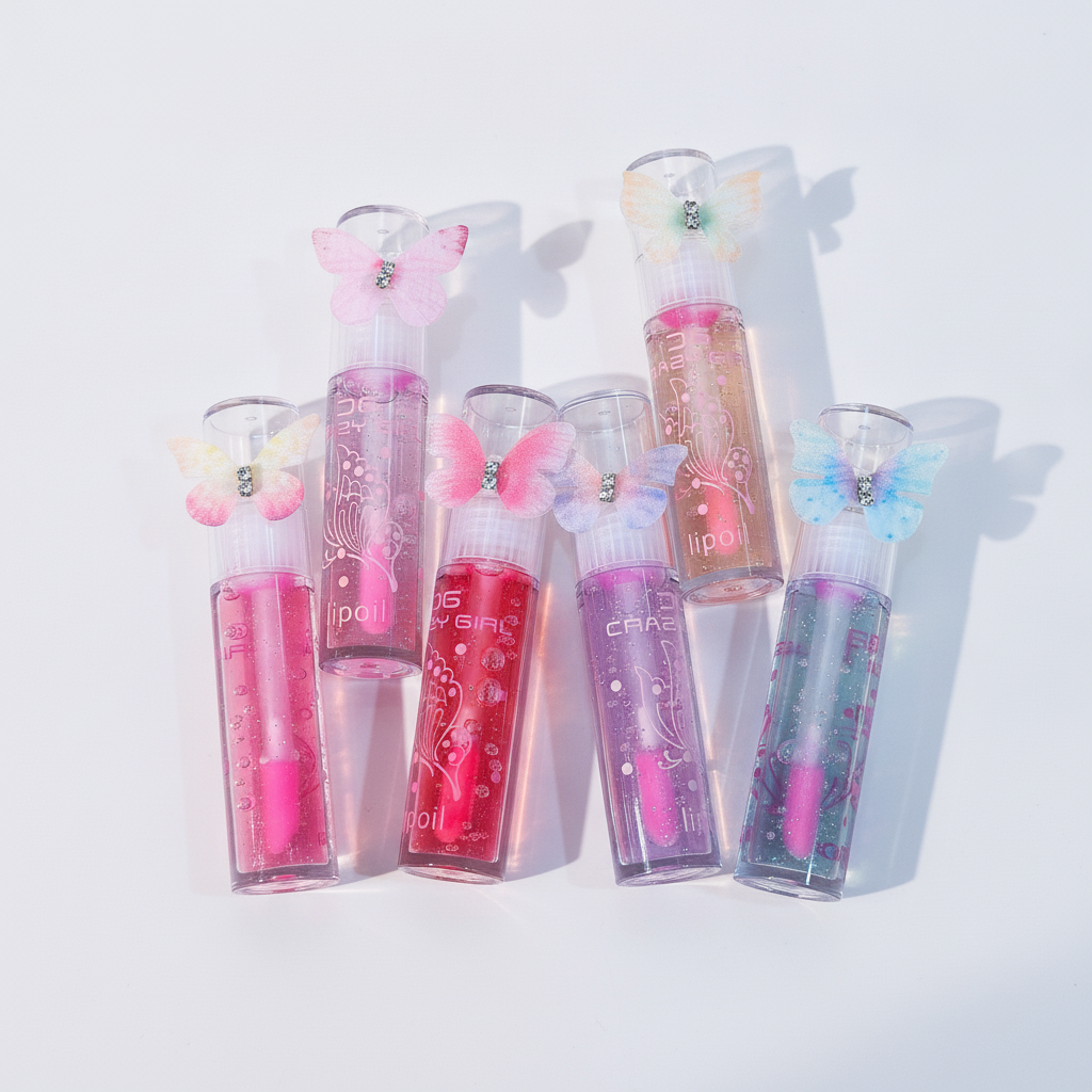 Crazy Girl Butterfly Lip Oil – Set of 6 Shades (CG-201)