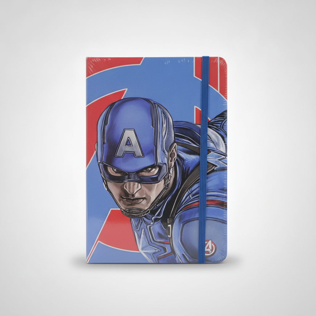 Captain America Marvel Avengers Hardcover Diary Notebook