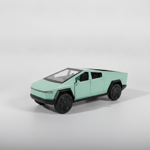 Tesla Cybertruck Die-Cast Toy Car – Pull Back, Lights & Sound