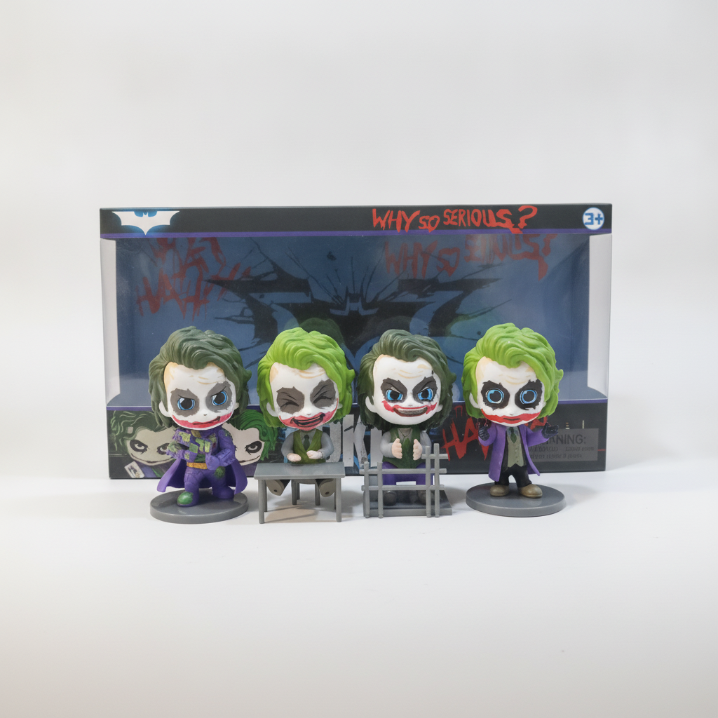 The Joker Cosbaby Figure Set – Why So Serious? 4-Pack