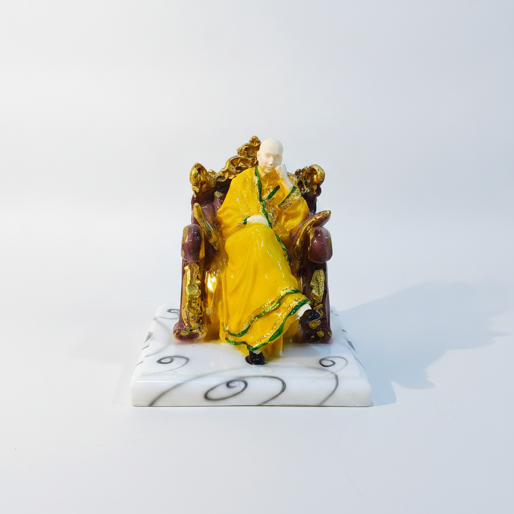Guru Ji Swaroop Seated Figurine – 5" Poly Resin Statue