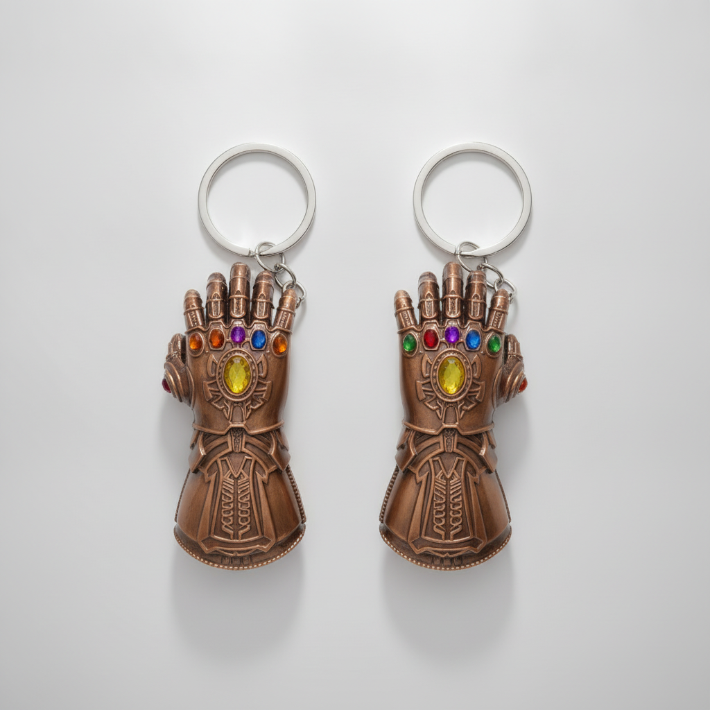 Thanos Infinity Gauntlet Keychain – Marvel Fan Gift