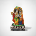 Radha Krishna Idol Colorful Resin Statue — Home Décor Figurine