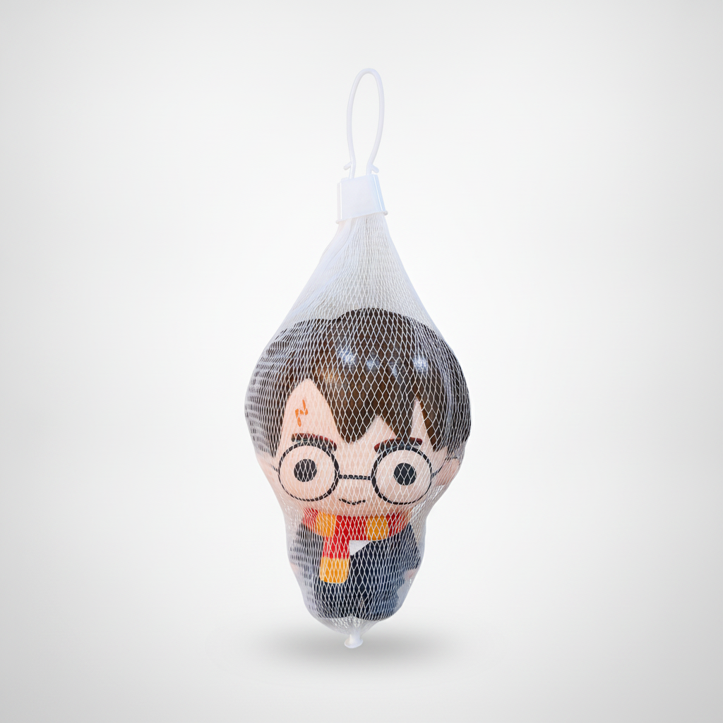 Harry Potter Chibi Squishy Keychain in Mesh Bag