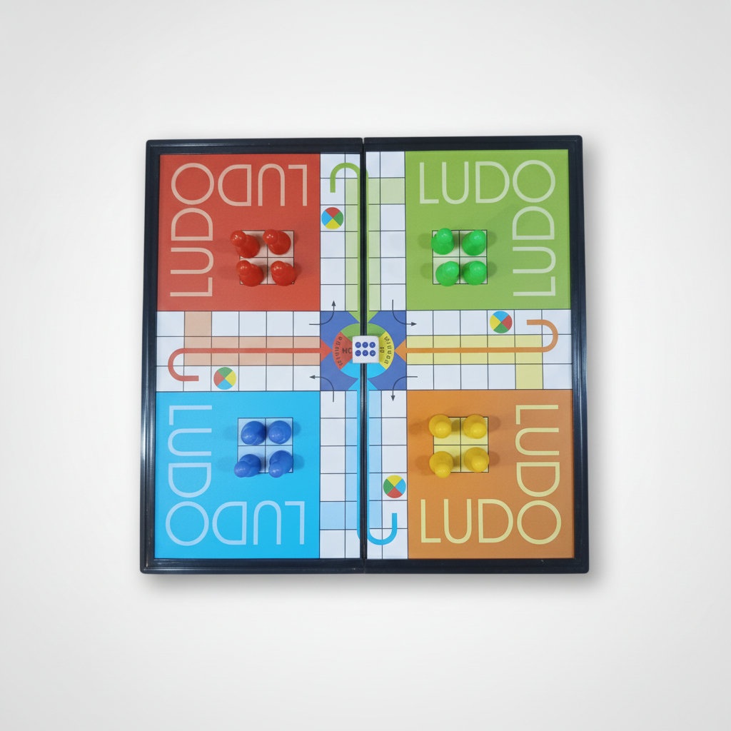 Magnetic Ludo Board Game – Foldable & Travel-Friendly