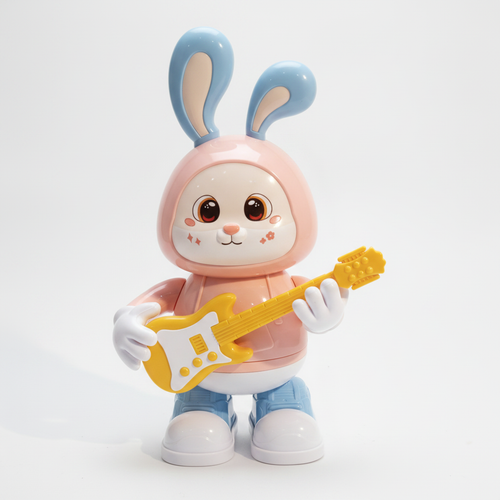 Dancing Bunny Guitar Toy with LED Lights & Music