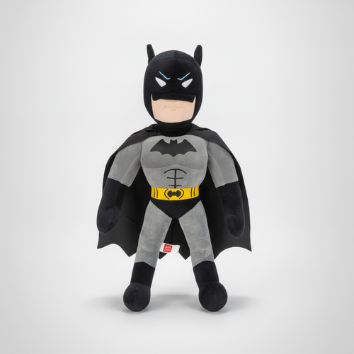Batman Plush Stuffed Toy with Cape – DC Superhero Soft Doll
