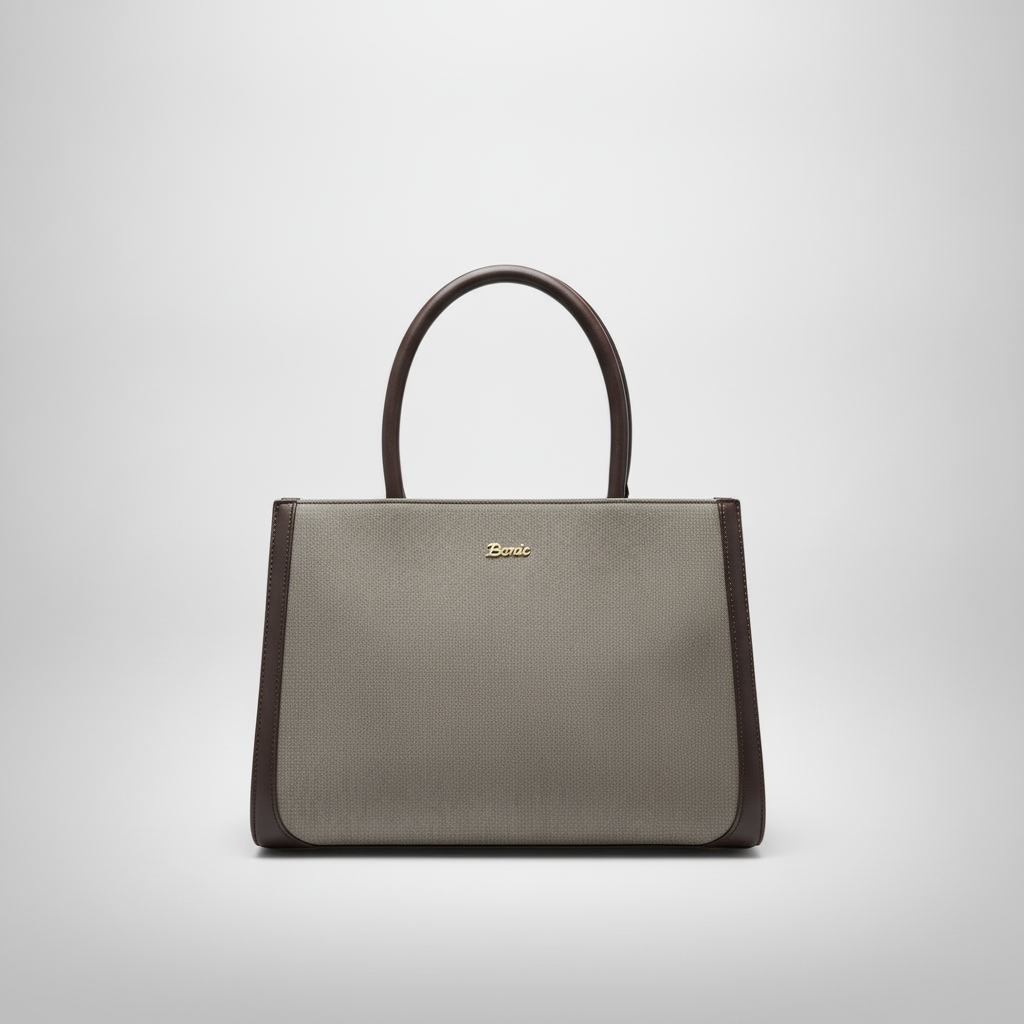 Exotic Structured Tote Bag with Convertible Sling Strap