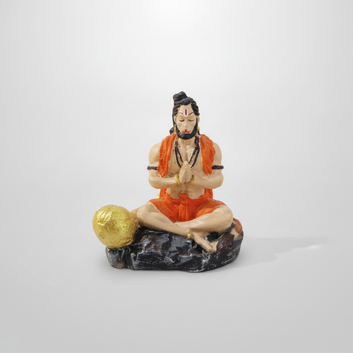 Meditating Hanuman Ji Idol Statue – Resin Figurine