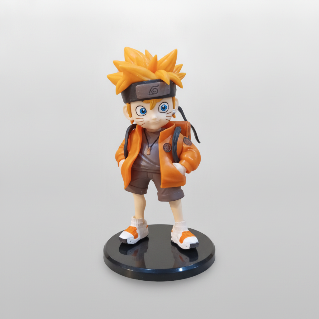 Naruto Uzumaki Chibi Action Figure with Display Base