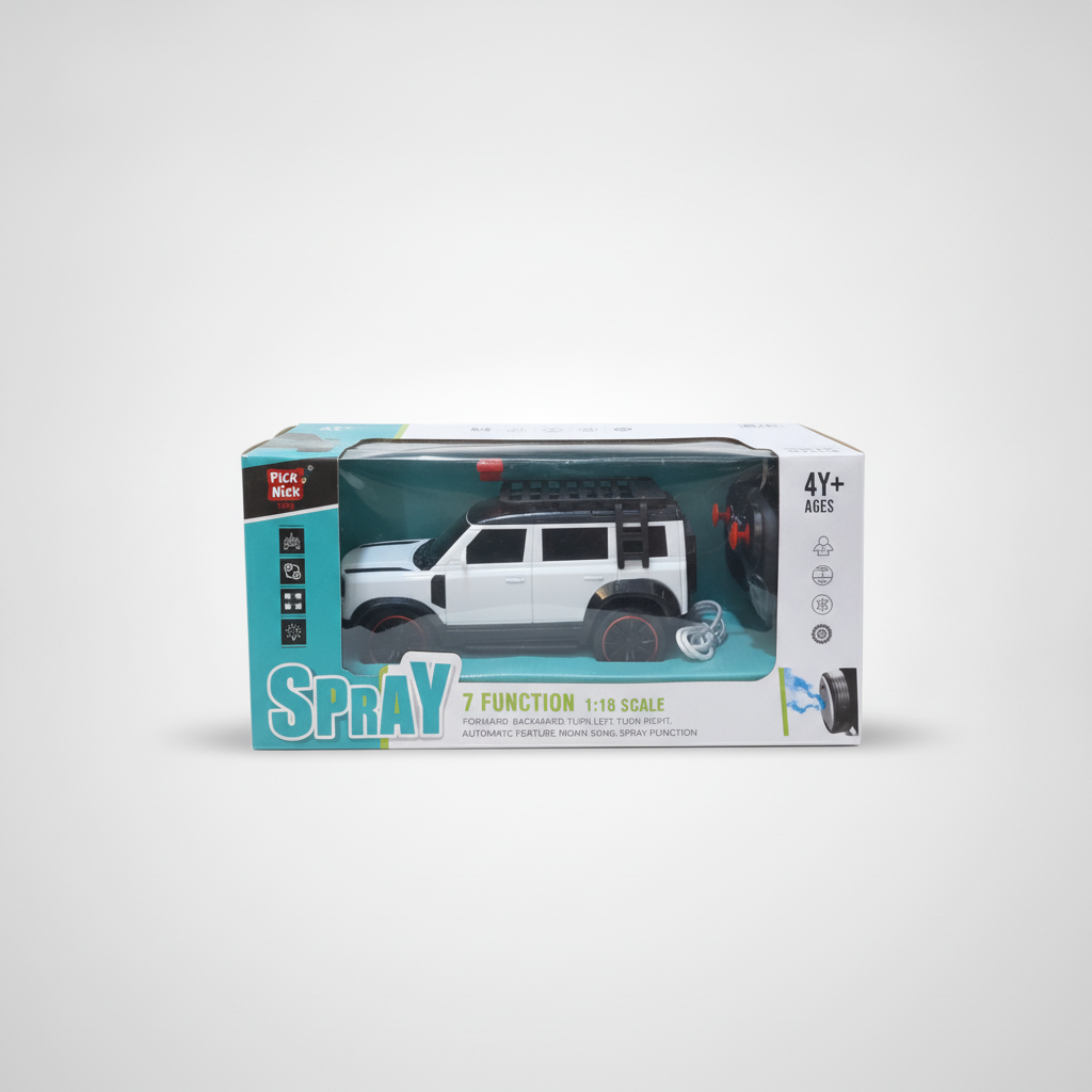 Pick N Nick Spray RC SUV 1:18 Scale 7-Function Remote Control Car