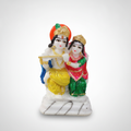 Radha Krishna Marble Figurine | Hand-Painted Idol Statue