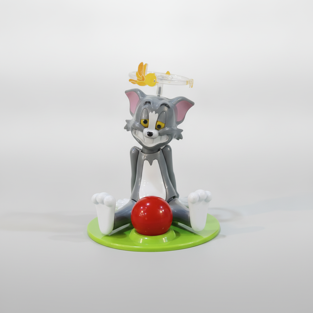 Tom & Jerry Tom Cat Action Figure with Spinning Bird Topper