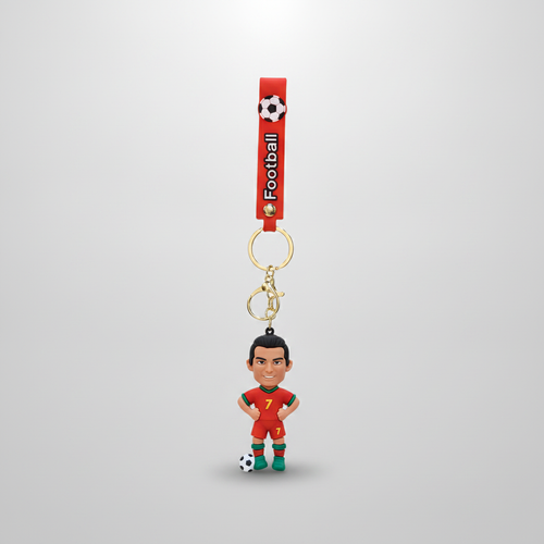 Cristiano Ronaldo #7 Portugal Football Keychain Figurine