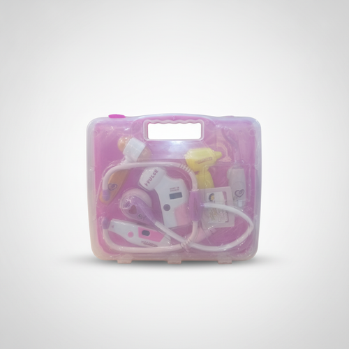 Kids Doctor Play Set – Pink Carry Case with 10+ Accessories