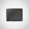Wrangler Men's Black Pebbled Leather Bifold Wallet