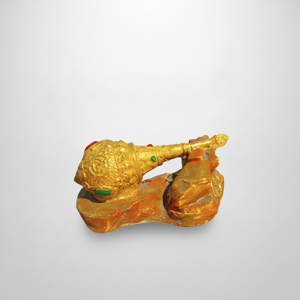 Golden Lord Ganesha Idol Figurine – Decorative Statue