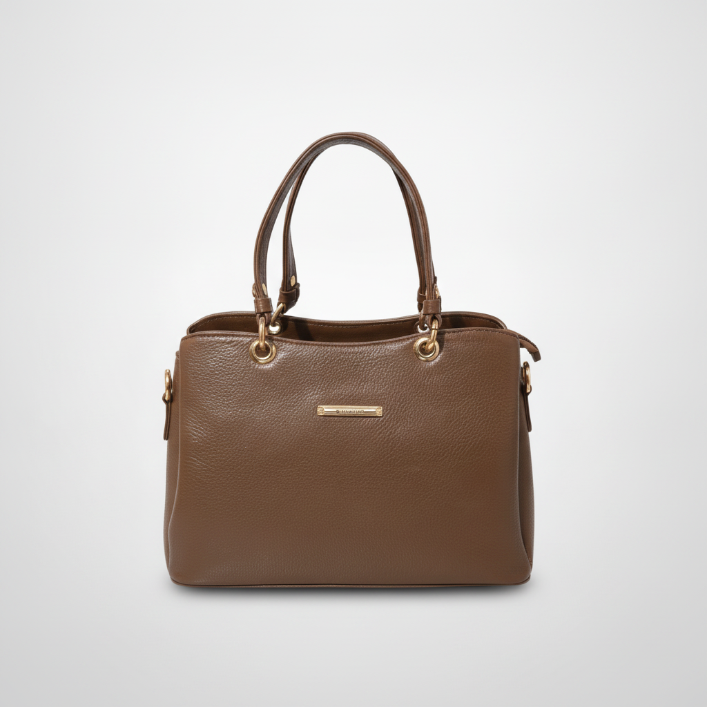 Wrangler Women's Olive Brown Leather Satchel Handbag