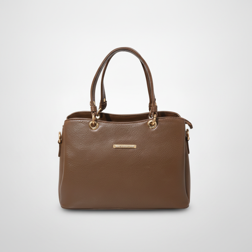 Wrangler Women's Olive Brown Leather Satchel Handbag