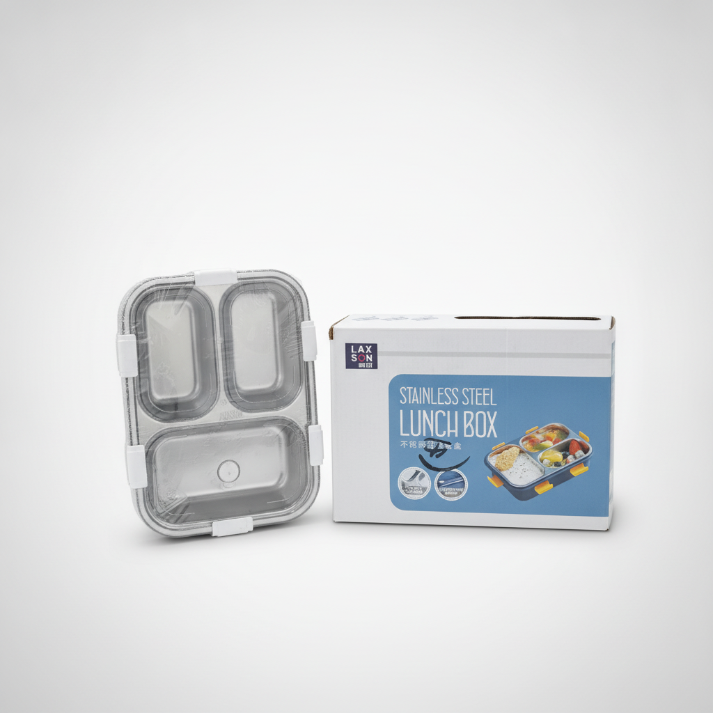 Laxson Stainless Steel Lunch Box with Leak-Proof Lid