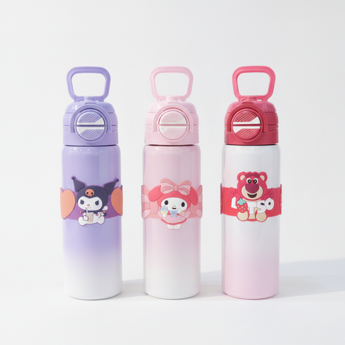 Cute Character Thermosteel Water Bottle with Carry Handle