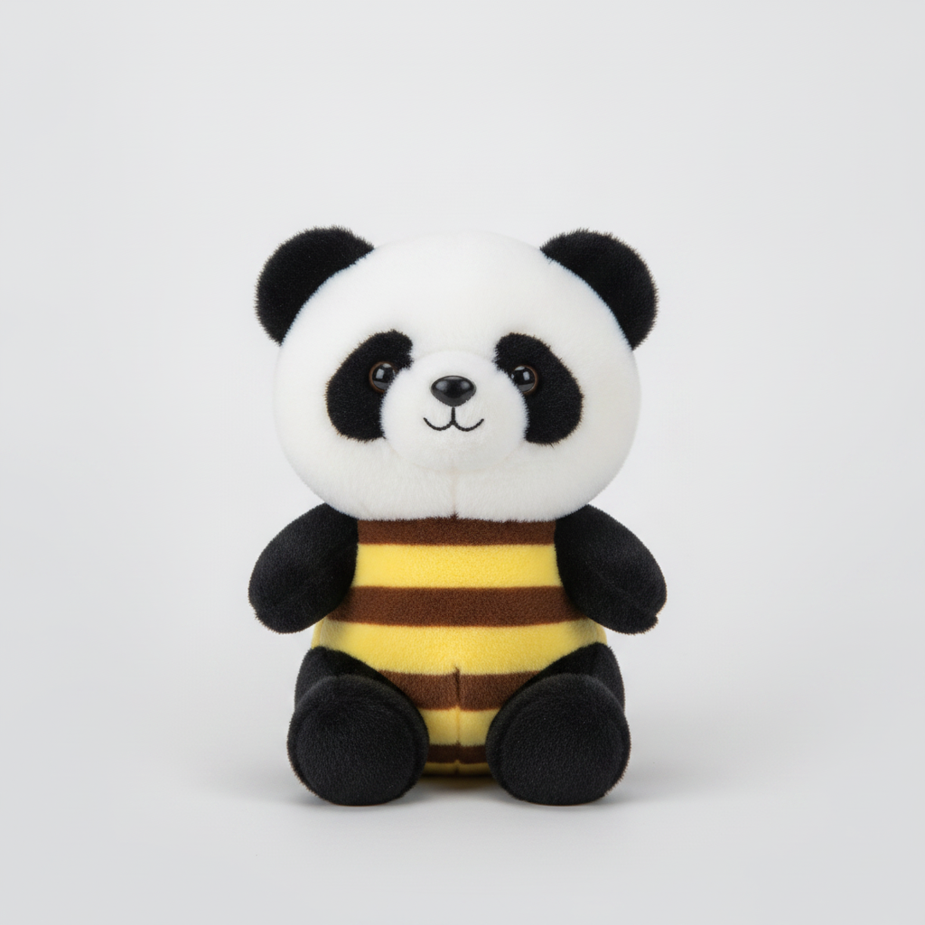 Bee Panda Plush Stuffed Animal – 30 cm Adorable Panda in Bee Costume