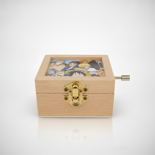 One Piece Crew Wooden Hand-Crank Music Box