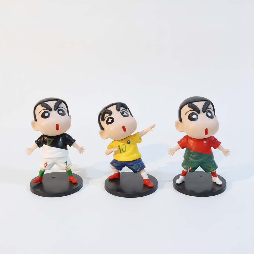 Crayon Shin-chan Soccer Star Figures – Set of 3