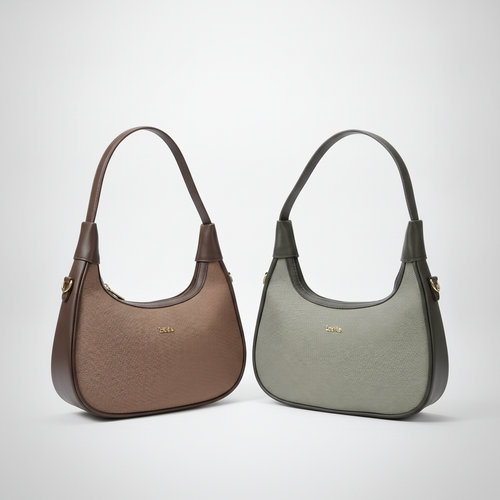 Exotic Crescent Shoulder Bag – Expandable Hobo Purse
