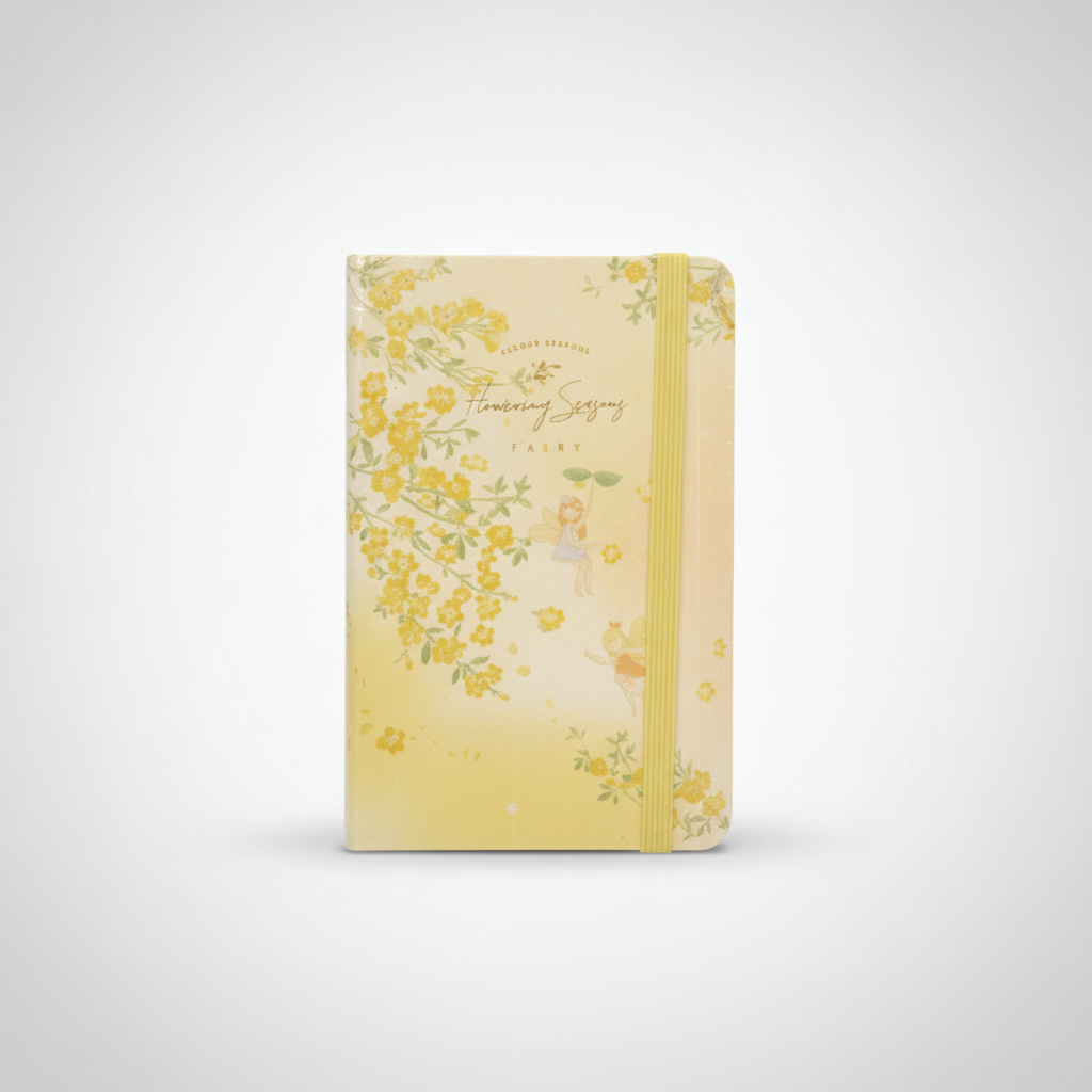 Flowering Seasons Fairy Hardcover Mini Diary Journal
