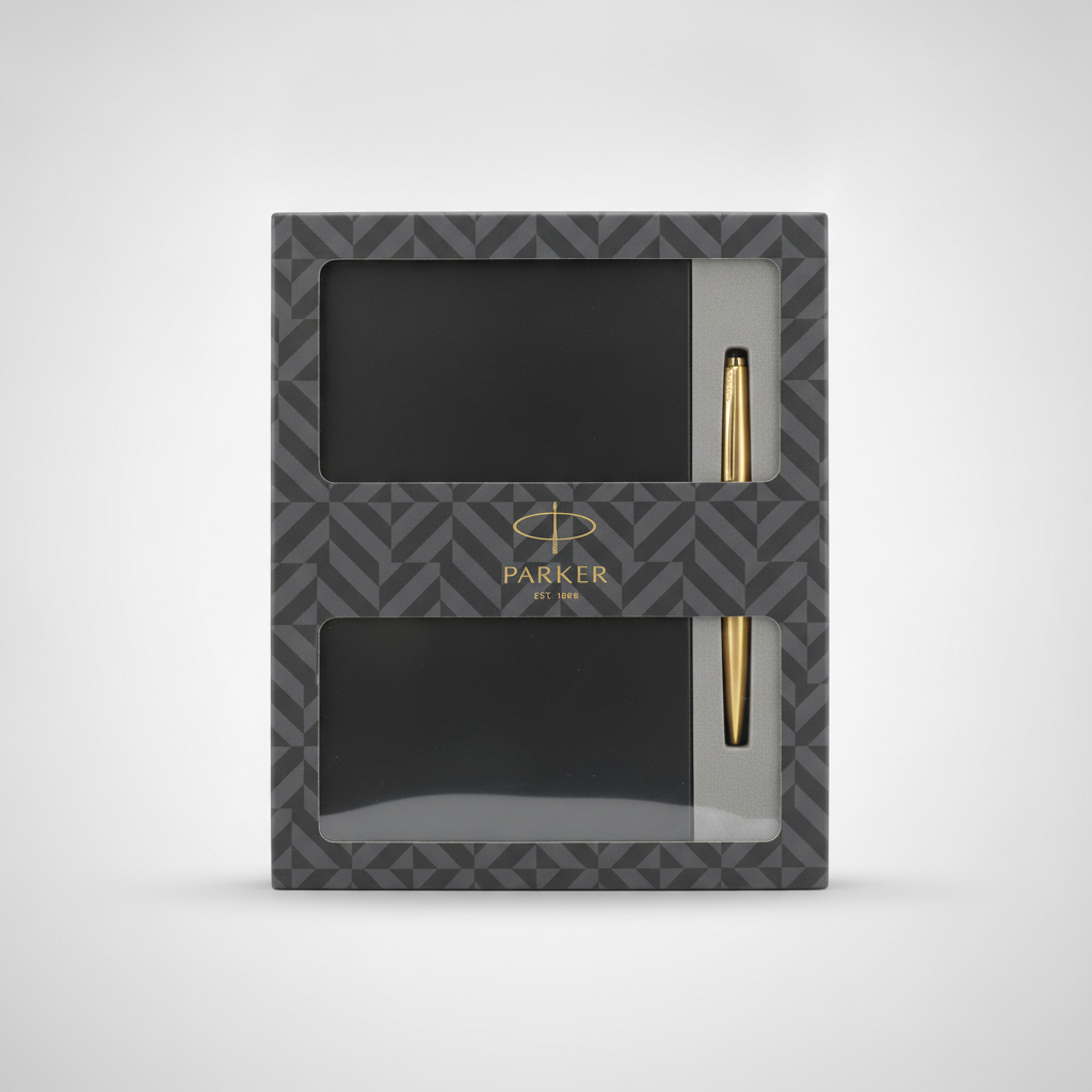 Parker Est. 1888 Pen & Diary Gift Set – Gold Trim
