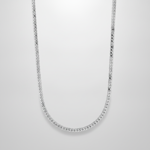 Men's Silver Herringbone Chain Necklace