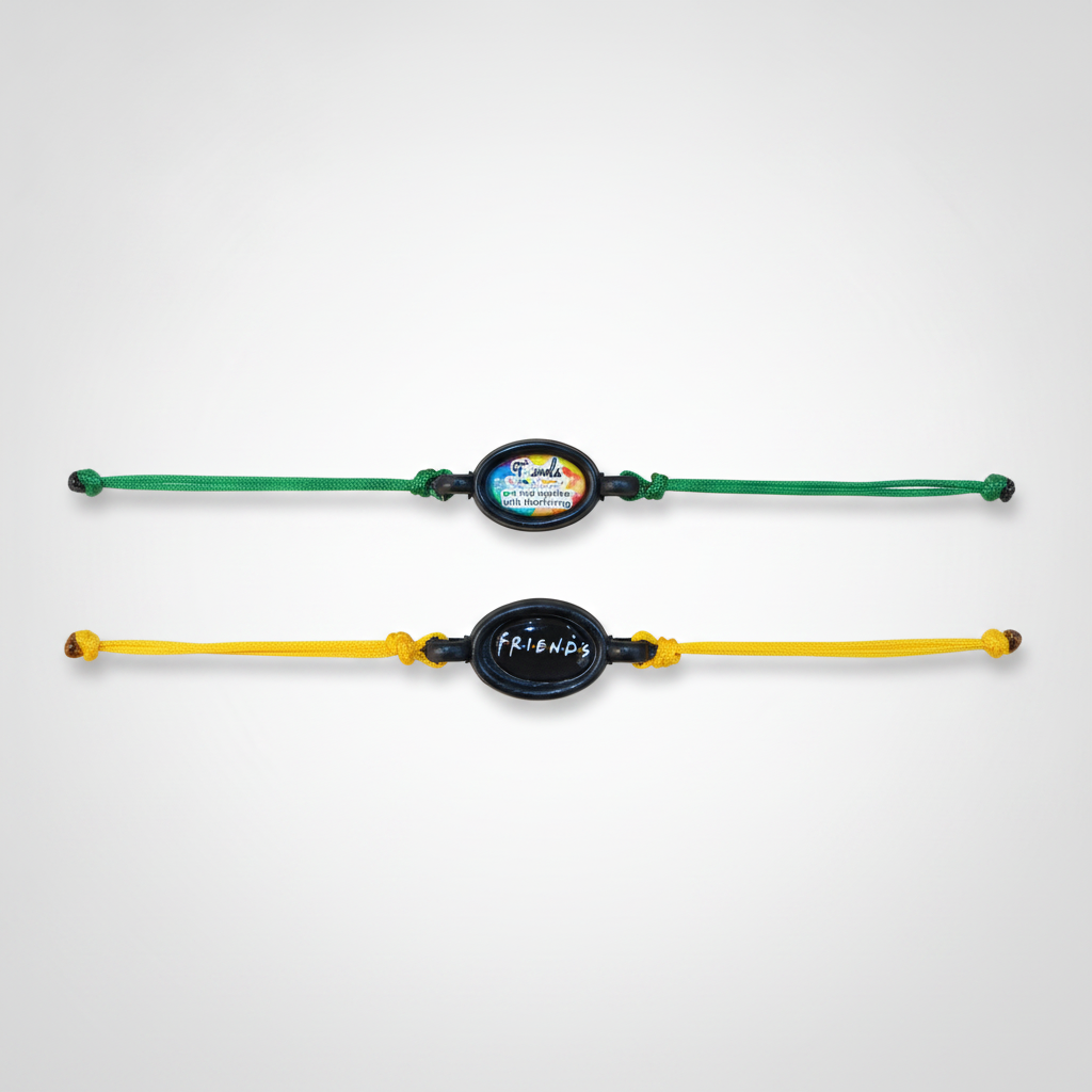 FRIENDS Friendship Bracelet Set – Pack of 2 Adjustable Bands