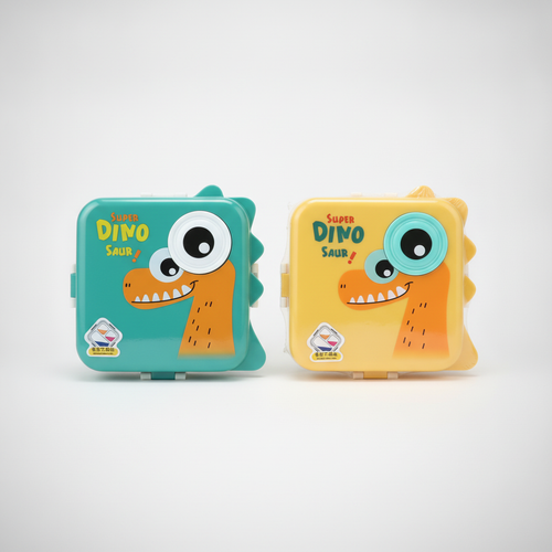 Super Dinosaur Kids Lunch Box with Secure Clip Lock