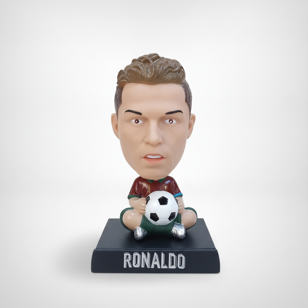 Ronaldo Bobblehead Action Figure – Football Fan Collectible