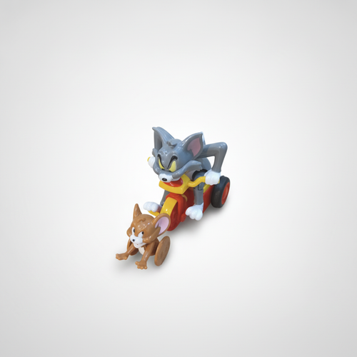 Tom & Jerry Classic Action Figure Set – Tom on Tricycle