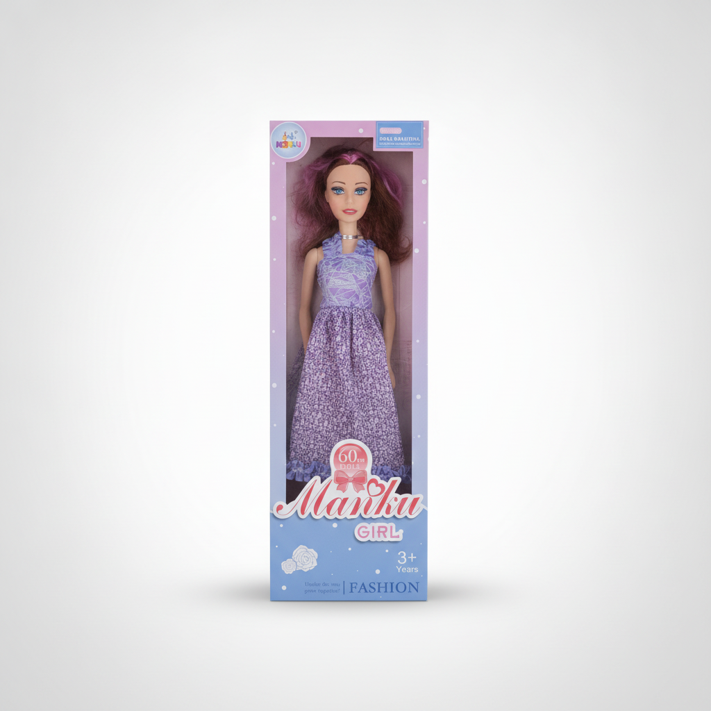 Manku Girl 60cm Fashion Doll – Purple Gown Edition
