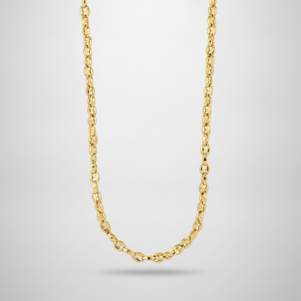 Men's Gold Rope Chain Necklace – Bold & Polished