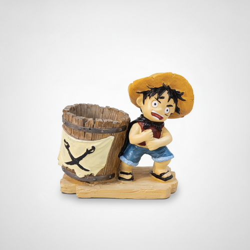 One Piece Monkey D. Luffy Chibi Pen Stand Desk Organizer