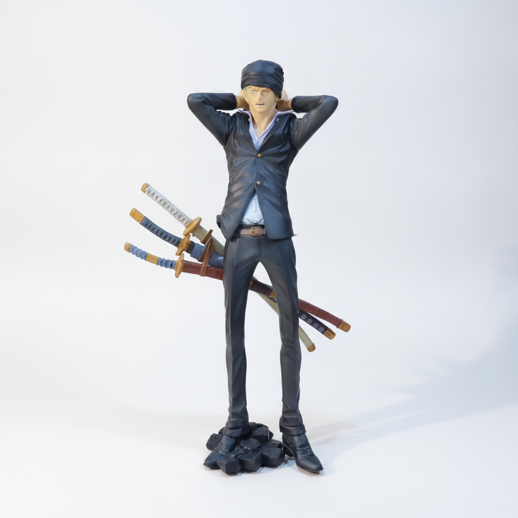 Roronoa Zoro Black Suit Action Figure – Three Swords