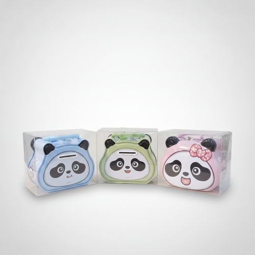 Cute Panda Piggy Bank for Kids – Assorted Colors