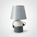 Modern Two-Tone Table Lamp with Fabric Shade