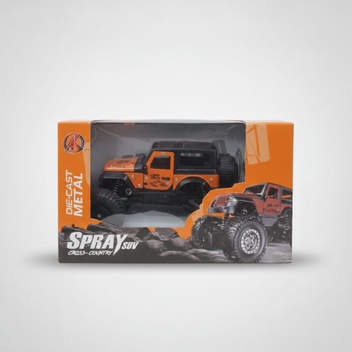 Die-Cast Metal Spray SUV Cross-Country Off-Road Toy Car