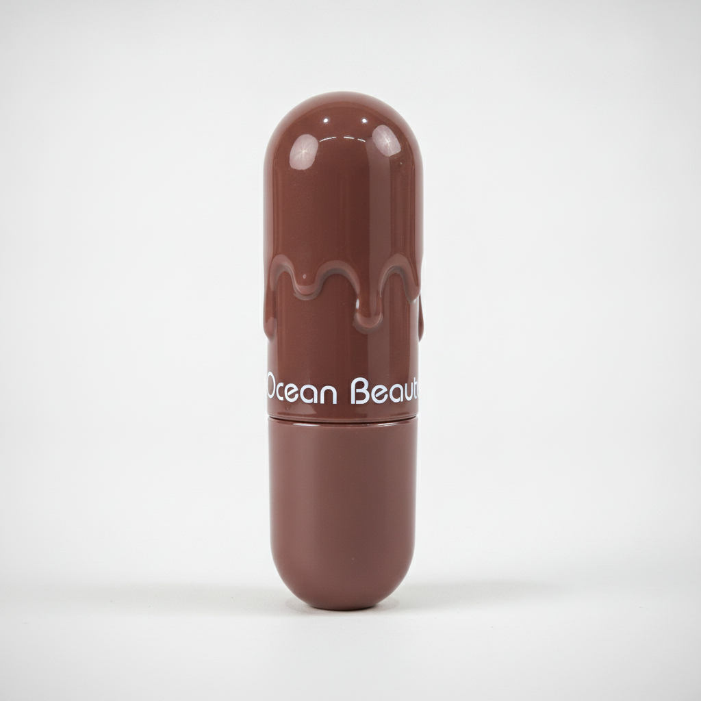 Ocean Beauty Waterproof Lipstick – Rich Chocolate Nude