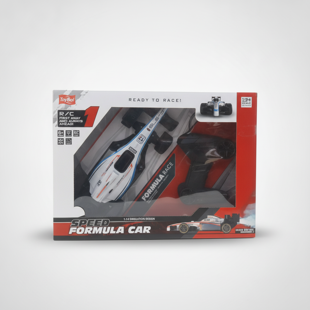 ToyBoi Speed Formula RC Car 1:14 Scale with Lights & Spray