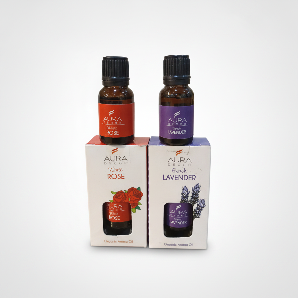 AurDecor Organic Aroma Oil – White Rose & French Lavender
