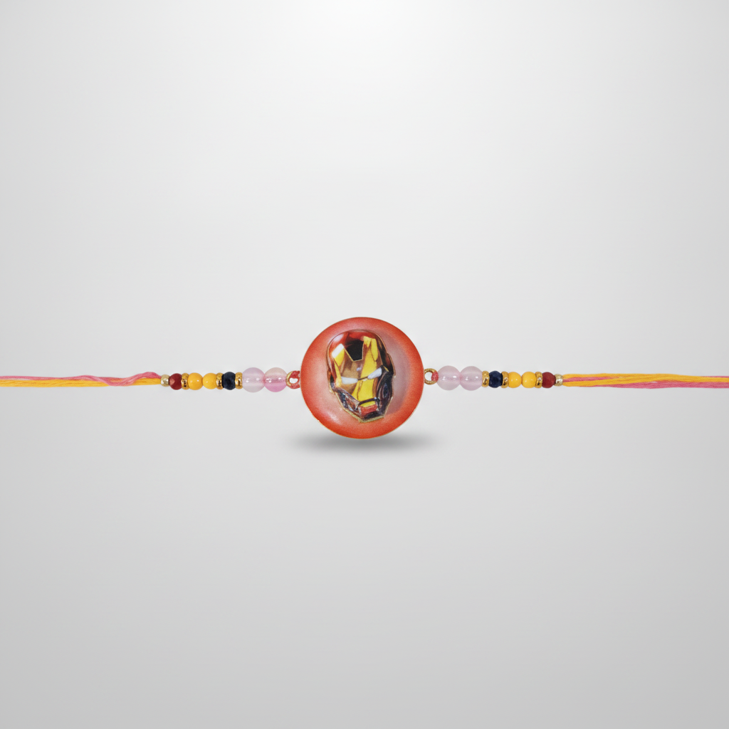 Iron Man Rakhi – Marvel Superhero Beaded Bracelet