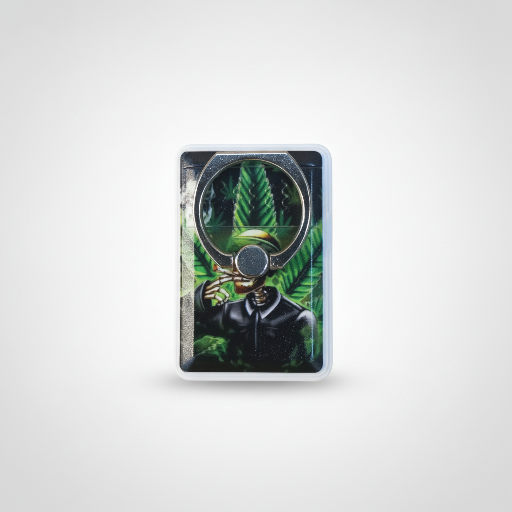 USB Rechargeable Lighter – Skeleton Cannabis Art Design